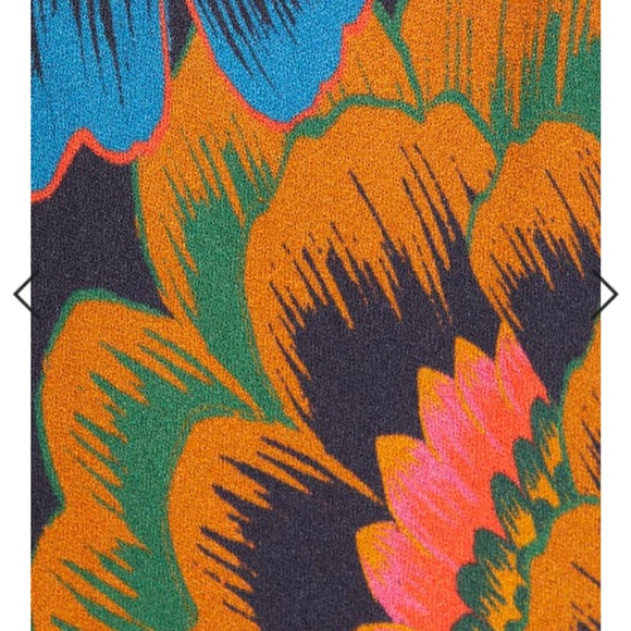 NWT FARM RIO Colorful Flowers Midi Dress - Picture 5 of 13